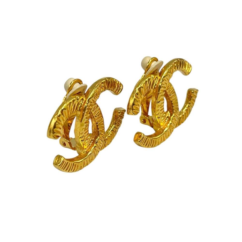 Chanel Cc Logo Clip-On Earrings Metal #247115C75B - Picture 3 of 7